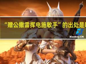 “赠公撒雷挥电施敏手”的出处是哪里