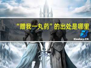 “赠我一丸药”的出处是哪里