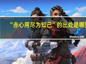 “赤心用尽为知己”的出处是哪里