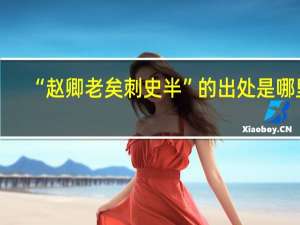 “赵卿老矣刺史半”的出处是哪里