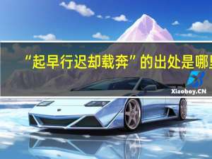 “起早行迟却载奔”的出处是哪里