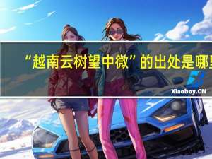“越南云树望中微”的出处是哪里
