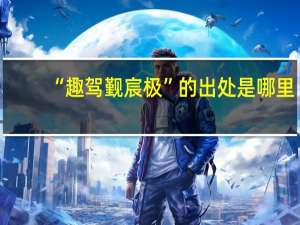“趣驾觐宸极”的出处是哪里