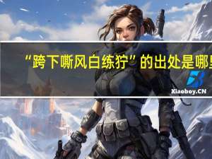 “跨下嘶风白练狞”的出处是哪里