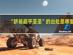 “跻翁超乎亚圣”的出处是哪里