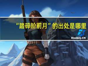 “踏碎阶前月”的出处是哪里