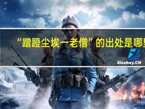 “蹭蹬尘埃一老僧”的出处是哪里