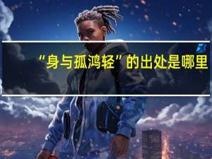 “身与孤鸿轻”的出处是哪里