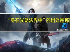 “身在光明法界中”的出处是哪里