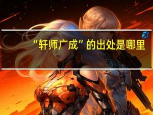 “轩师广成”的出处是哪里