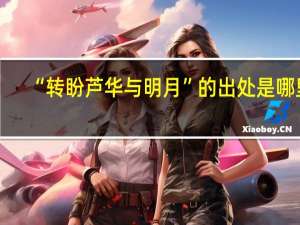 “转盼芦华与明月”的出处是哪里
