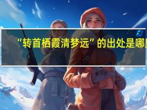 “转首栖霞清梦远”的出处是哪里