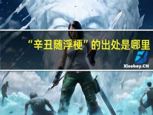 “辛丑随浮梗”的出处是哪里