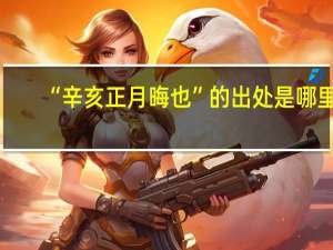 “辛亥正月晦也”的出处是哪里