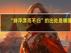 “辞浮漂而不归”的出处是哪里