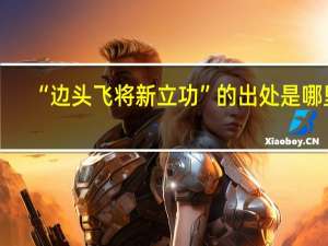 “边头飞将新立功”的出处是哪里