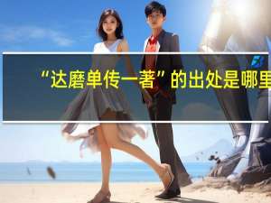 “达磨单传一著”的出处是哪里