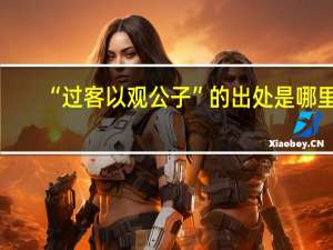 “过客以观公子”的出处是哪里