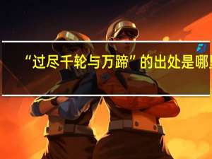 “过尽千轮与万蹄”的出处是哪里