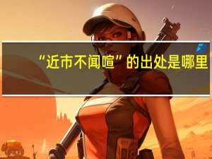 “近市不闻喧”的出处是哪里