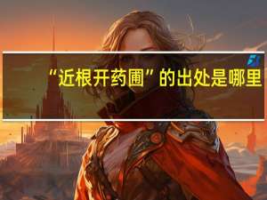 “近根开药圃”的出处是哪里