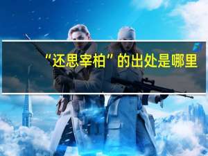 “还思宰柏”的出处是哪里