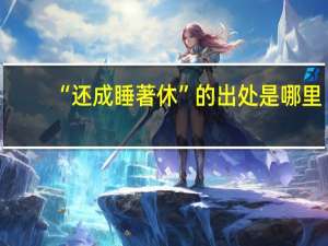 “还成睡著休”的出处是哪里