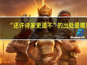 “还许诗家更道不”的出处是哪里