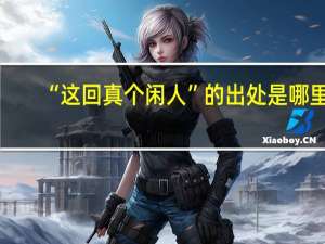 “这回真个闲人”的出处是哪里