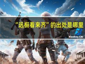 “远橱看来齐”的出处是哪里