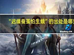 “迟缫蚕茧怕生蛾”的出处是哪里