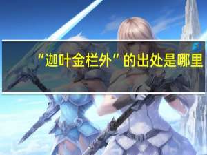 “迦叶金栏外”的出处是哪里