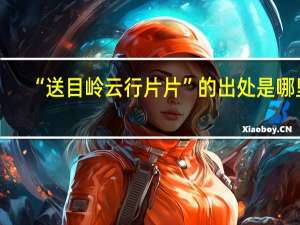 “送目岭云行片片”的出处是哪里