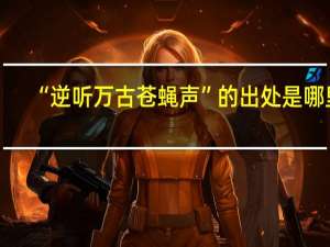 “逆听万古苍蝇声”的出处是哪里