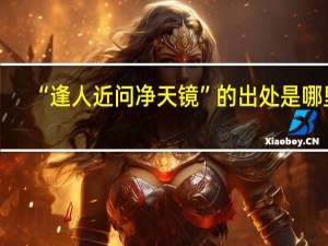 “逢人近问净天镜”的出处是哪里