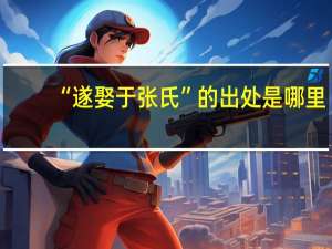 “遂娶于张氏”的出处是哪里