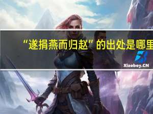 “遂捐燕而归赵”的出处是哪里