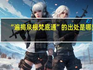 “遍揭泉根梵底通”的出处是哪里