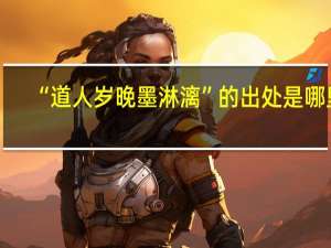 “道人岁晚墨淋漓”的出处是哪里