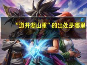 “道并湖山重”的出处是哪里