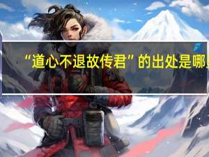 “道心不退故传君”的出处是哪里