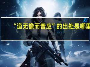 “道无像而普应”的出处是哪里