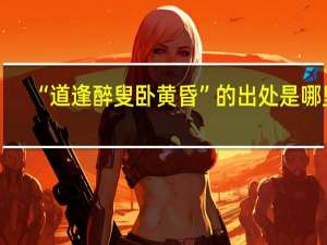 “道逢醉叟卧黄昏”的出处是哪里