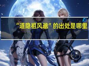 “道隐祖风邈”的出处是哪里