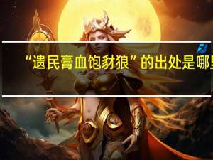“遗民膏血饱豺狼”的出处是哪里