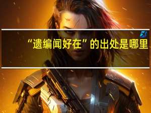 “遗编闻好在”的出处是哪里