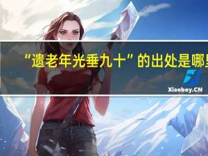 “遗老年光垂九十”的出处是哪里