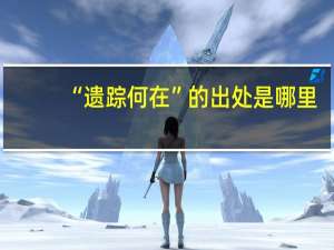 “遗踪何在”的出处是哪里