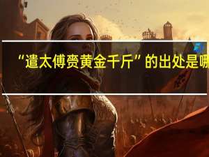 “遣太傅赍黄金千斤”的出处是哪里