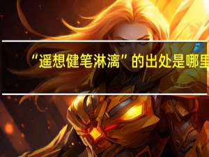 “遥想健笔淋漓”的出处是哪里
